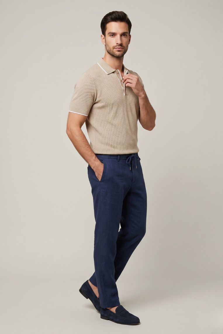 PANTALONE BASIC LINO LUNGO - immagine 8
