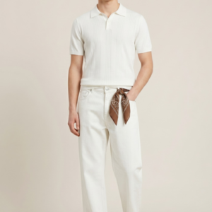 DENIM STRAIGHT FIT BIANCO 4 DENIM STRAIGHT FIT BIANCO - Thumbnail Image 1