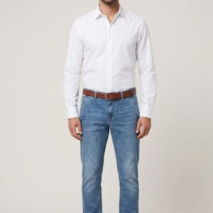 DENIM CHINO REGULAR CHAMBRAY 5 DENIM CHINO REGULAR CHAMBRAY - Thumbnail Image 2
