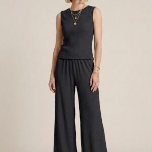PANTALONE FLUIDO GOFFRATO 8 PANTALONE FLUIDO GOFFRATO - Thumbnail Image 3