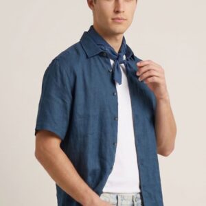 CAMICIA MANICA CORTA 100% LINO 11 CAMICIA MANICA CORTA 100% LINO - Thumbnail Image 1