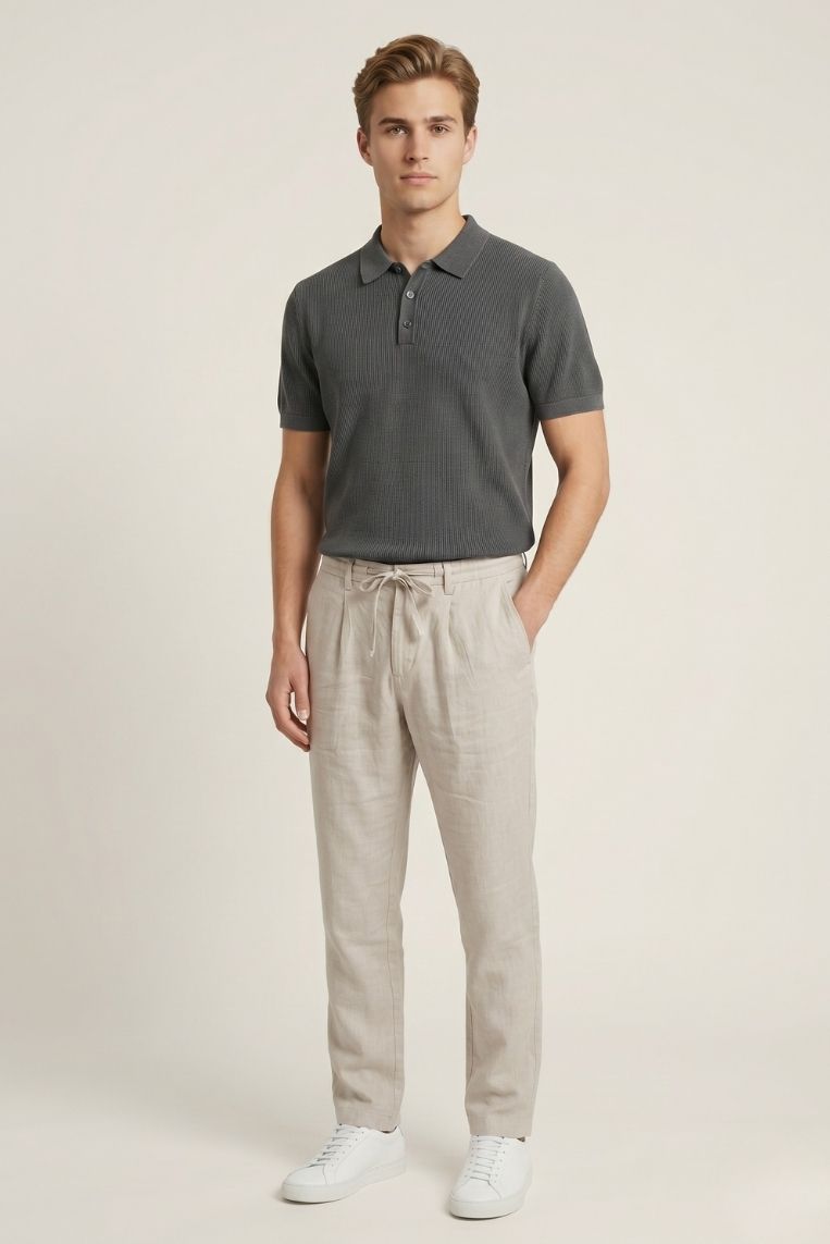 PANTALACCIO MISTO LINO 9 PANTALACCIO MISTO LINO - immagine 9