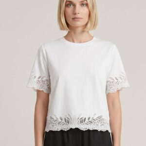 T-SHIRT DETTAGLIO PIZZO 8 T-SHIRT DETTAGLIO PIZZO - Thumbnail Image 3