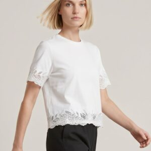 T-SHIRT DETTAGLIO PIZZO 6 T-SHIRT DETTAGLIO PIZZO - Thumbnail Image 1