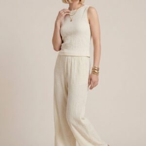 PANTALONE FLUIDO GOFFRATO 7 PANTALONE FLUIDO GOFFRATO - Thumbnail Image 2