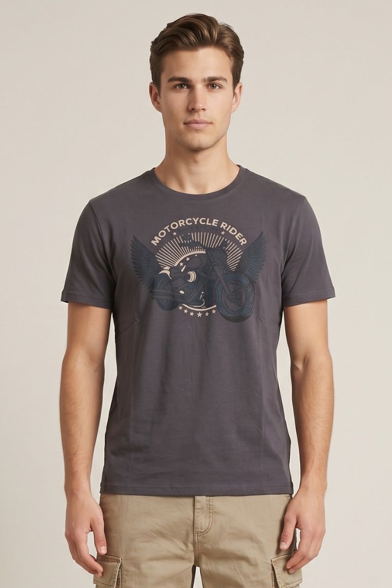 T-SHIRT STAMPA MOTOR RIDER - immagine 4
