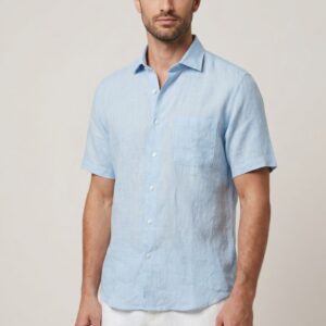CAMICIA MANICA CORTA 100% LINO 20 CAMICIA MANICA CORTA 100% LINO - Thumbnail Image 10