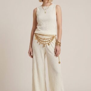 PANTALONE FLUIDO GOFFRATO 6 PANTALONE FLUIDO GOFFRATO - Thumbnail Image 1