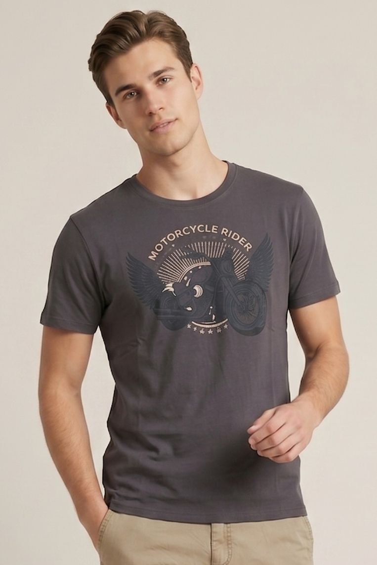T-SHIRT STAMPA MOTOR RIDER - immagine 3