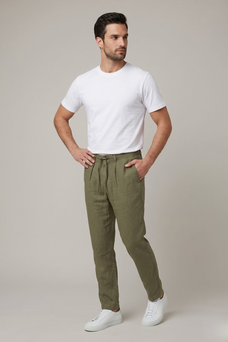 PANTALACCIO MISTO LINO 11 PANTALACCIO MISTO LINO - immagine 11