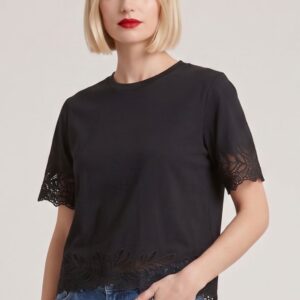 T-SHIRT DETTAGLIO PIZZO 9 T-SHIRT DETTAGLIO PIZZO - Thumbnail Image 4