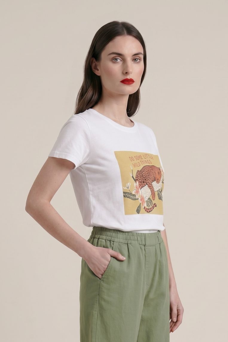T-SHIRT STAMPA LEOPARDO - immagine 2