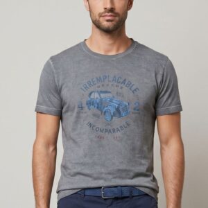 T-SHIRT VINTAGE AUTO BLU 4 T-SHIRT VINTAGE AUTO BLU - Thumbnail Image 2