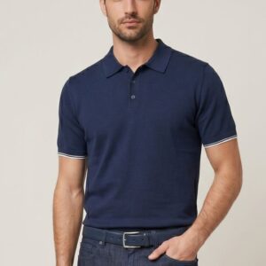 POLO IN MAGLIA CON CONTRASTI 12 POLO IN MAGLIA CON CONTRASTI - Thumbnail Image 6