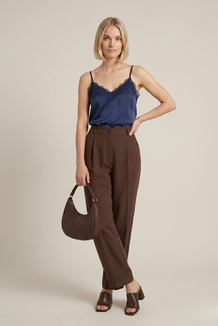 PANTALONE FLUIDO GAMBA DRITTA - immagine 2