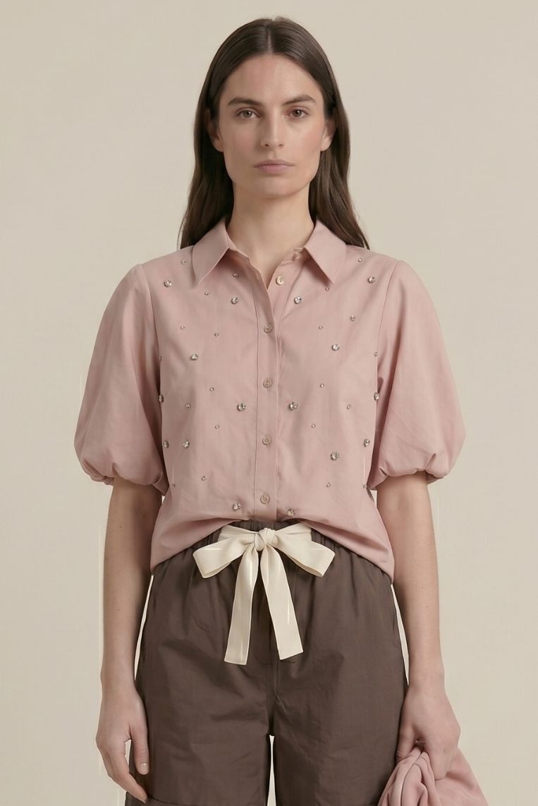 CAMICIA PALLONCINO CON STRASS - immagine 2