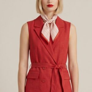 GILET STRUTTURATO LINO 4 GILET STRUTTURATO LINO - Thumbnail Image 2