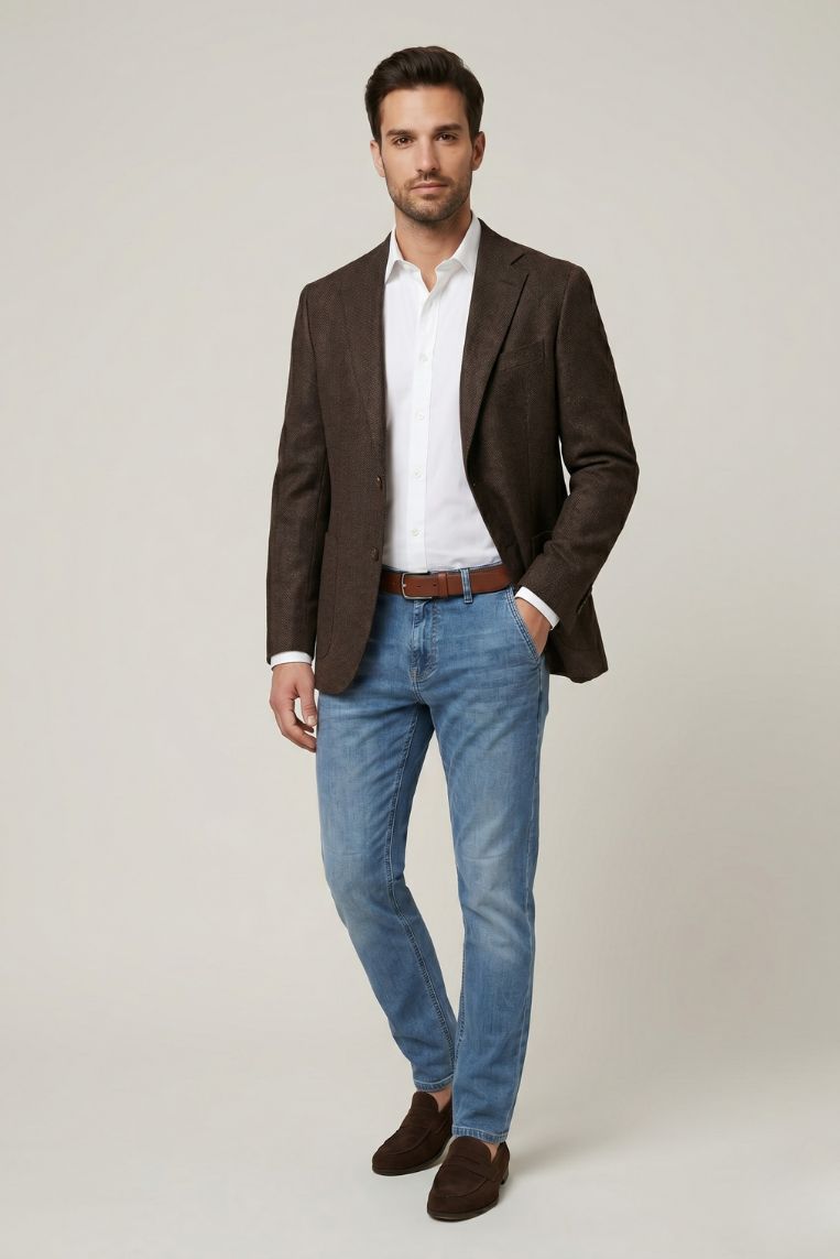 DENIM CHINO REGULAR CHAMBRAY 1 DENIM CHINO REGULAR CHAMBRAY - immagine 1