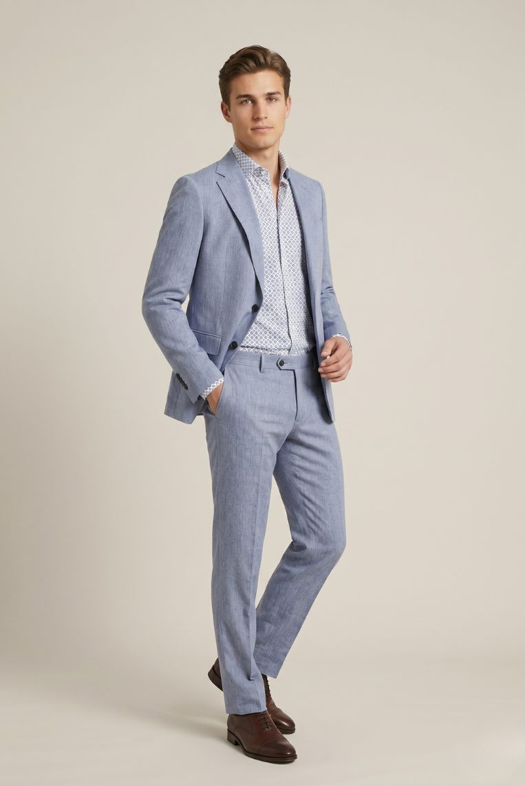 PANTALONE MISTO LINO FIAMMATO