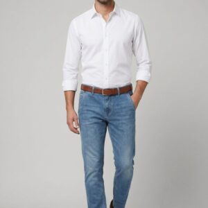 DENIM CHINO REGULAR CHAMBRAY 6 DENIM CHINO REGULAR CHAMBRAY - Thumbnail Image 3