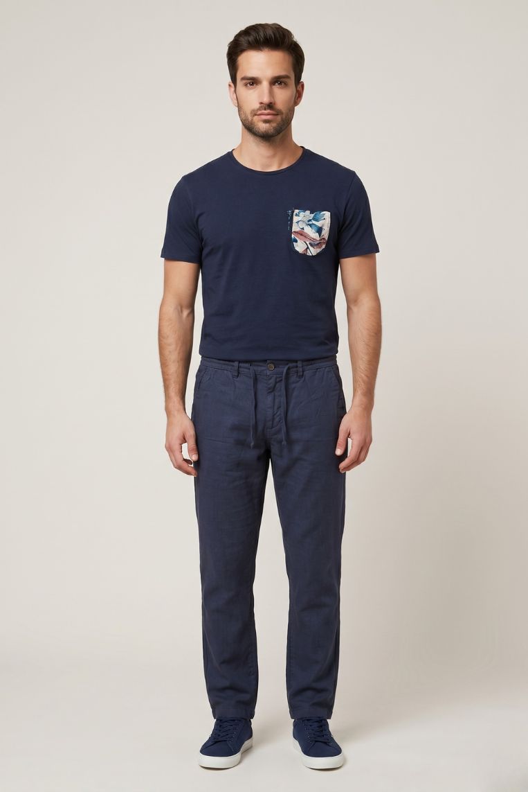 PANTALACCIO MISTO LINO 14 PANTALACCIO MISTO LINO - immagine 14
