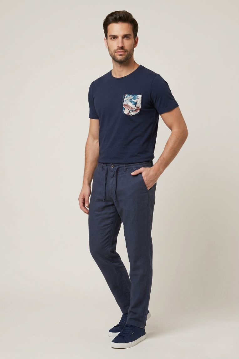 PANTALACCIO MISTO LINO 13 PANTALACCIO MISTO LINO - immagine 13