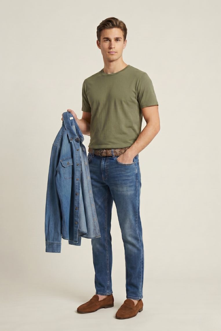 DENIM REGULAR LAVAGGIO MEDIO 1 DENIM REGULAR LAVAGGIO MEDIO - immagine 1
