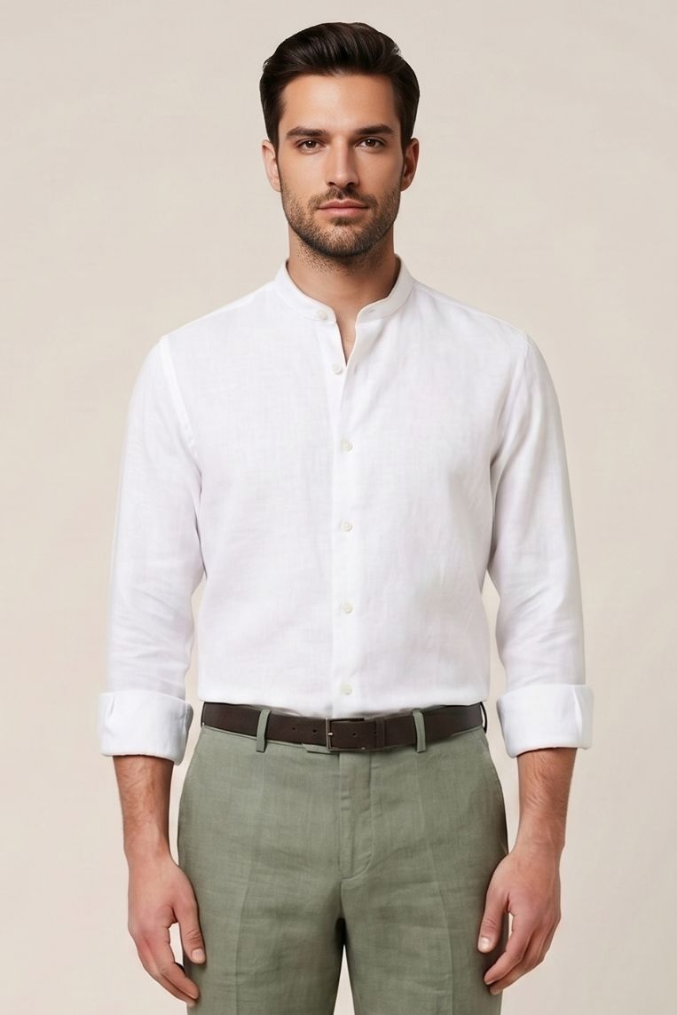 CAMICIA LINO COREANA 8 CAMICIA LINO COREANA - immagine 8