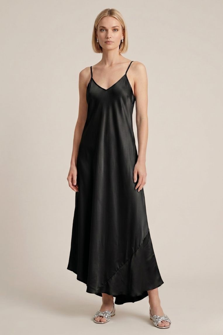 ABITO LUNGO SATIN 3 ABITO LUNGO SATIN - immagine 3