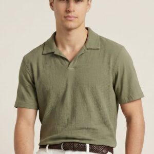 T-SHIRT COLLO BOWLING TESSUTO GARZA 4 T-SHIRT COLLO BOWLING TESSUTO GARZA - Thumbnail Image 2
