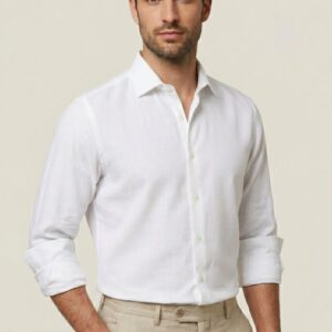 CAMICIA A MANICHE LUNGHE IN LINO 10 CAMICIA A MANICHE LUNGHE IN LINO - Thumbnail Image 4