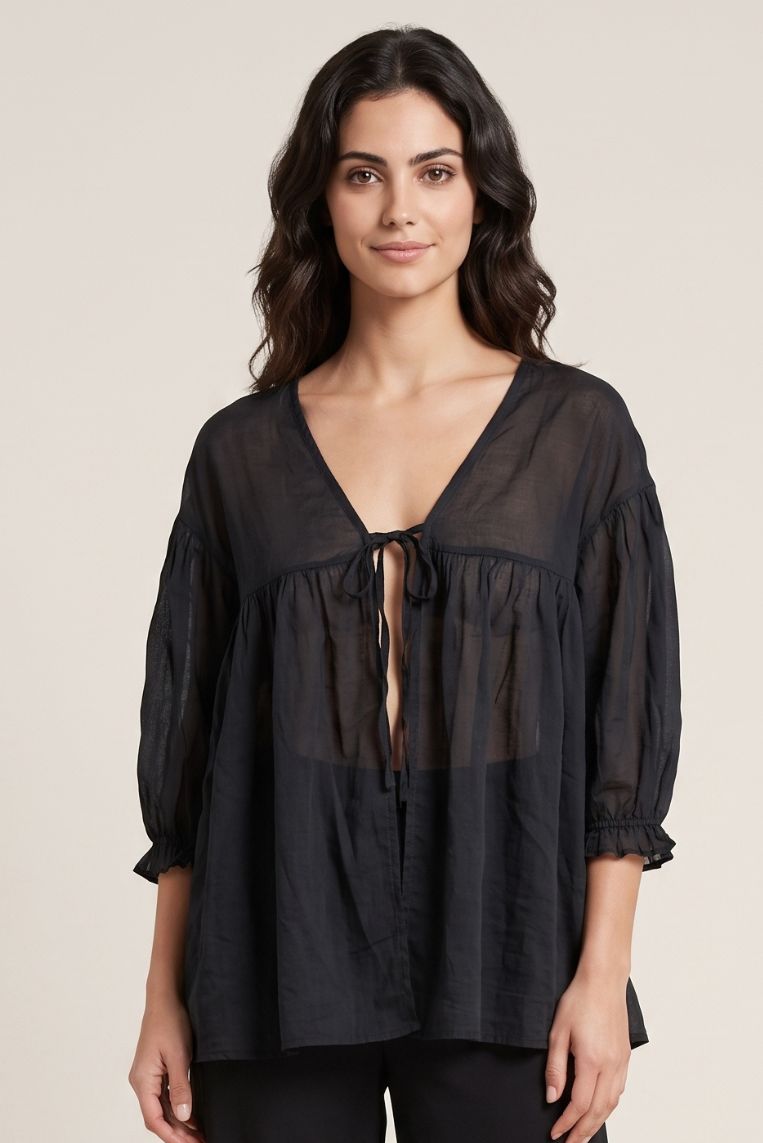 BLUSA LEGGERA MANICHE 3/4 2 BLUSA LEGGERA MANICHE 3/4 - immagine 2