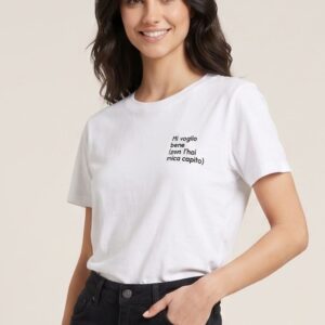 T-SHIRT MANICHE CORTE SCRITTA TI VOGLIO BENE 4 T-SHIRT MANICHE CORTE SCRITTA TI VOGLIO BENE - Thumbnail Image 2