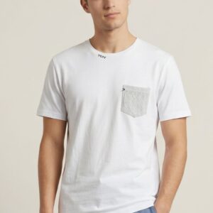 T-SHIRT CON TASCHINO E RICAMO COLLO 3 T-SHIRT CON TASCHINO E RICAMO COLLO - Thumbnail Image 1