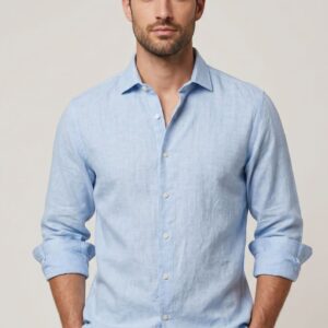 CAMICIA A MANICHE LUNGHE IN LINO 7 CAMICIA A MANICHE LUNGHE IN LINO - Thumbnail Image 1