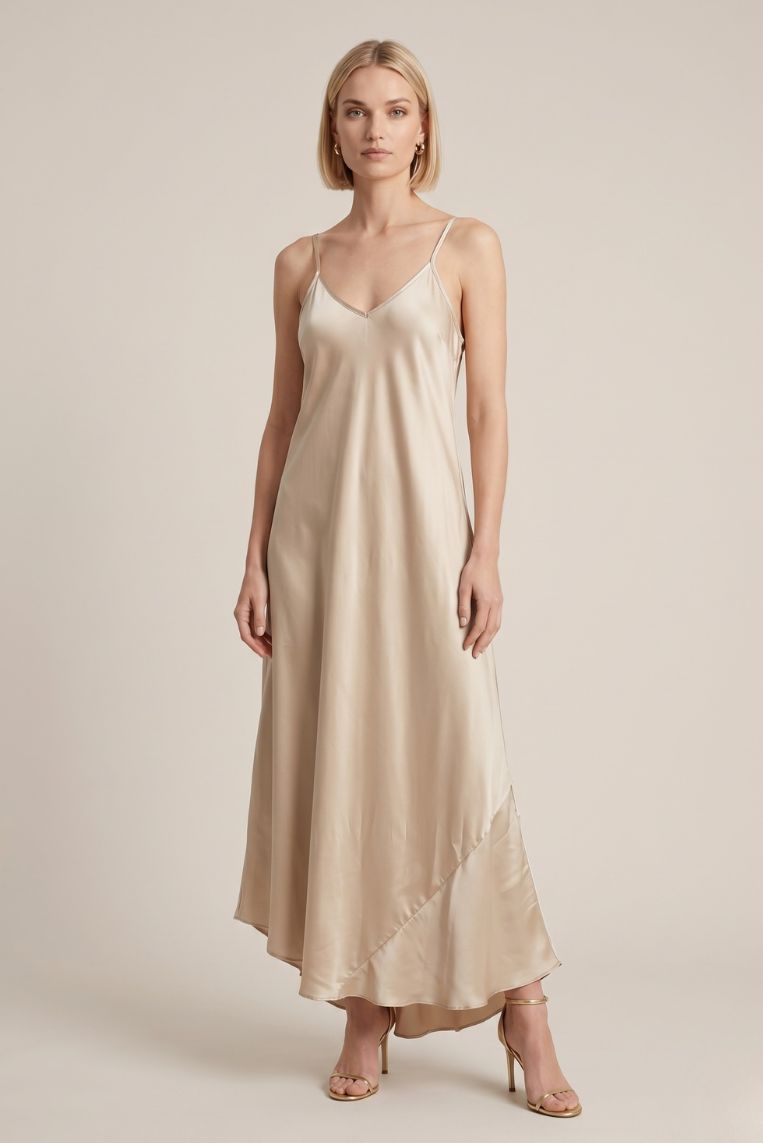 ABITO LUNGO SATIN 5 ABITO LUNGO SATIN - immagine 5
