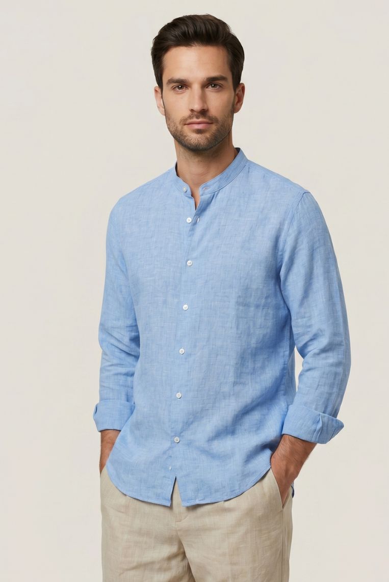 CAMICIA LINO COREANA 3 CAMICIA LINO COREANA - immagine 3
