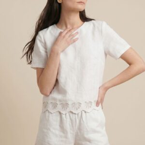 T-SHIRT RICAMO CONCHIGLIE 4 T-SHIRT RICAMO CONCHIGLIE - Thumbnail Image 1