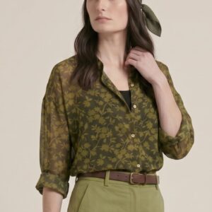 CAMICIA IN COTONE SETA FIORI 4 CAMICIA IN COTONE SETA FIORI - Thumbnail Image 2