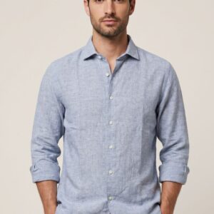 CAMICIA A MANICHE LUNGHE IN LINO 11 CAMICIA A MANICHE LUNGHE IN LINO - Thumbnail Image 5