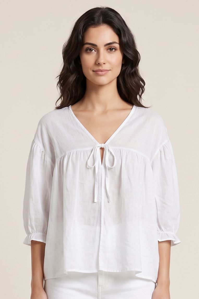 BLUSA LEGGERA MANICHE 3/4 3 BLUSA LEGGERA MANICHE 3/4 - immagine 3
