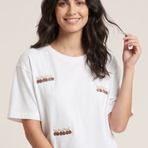 T-SHIRT MANICHE CORTE APPLICAZIONE CILIEGIE 3 T-SHIRT MANICHE CORTE APPLICAZIONE CILIEGIE - Thumbnail Image 1