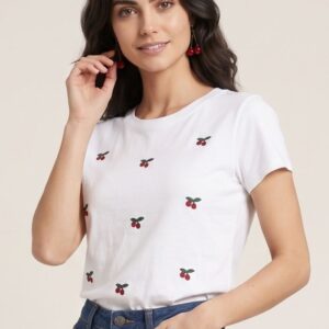 T-SHIRT MANICHE CORTE MINI CILIEGIE 3 T-SHIRT MANICHE CORTE MINI CILIEGIE - Thumbnail Image 1