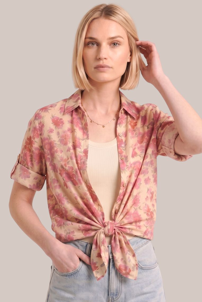 CAMICIA STAMPA FIORI 1 CAMICIA STAMPA FIORI - immagine 1