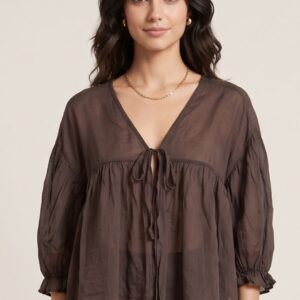 BLUSA LEGGERA MANICHE 3/4 11 BLUSA LEGGERA MANICHE 3/4 - Thumbnail Image 5