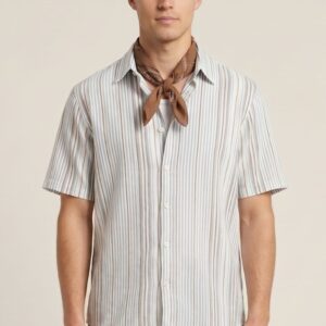 CAMICIA MANICHE CORTE GESSATA MULTICOLOR 5 CAMICIA MANICHE CORTE GESSATA MULTICOLOR - Thumbnail Image 2