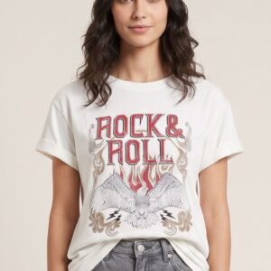 T-SHIRT STAMPA ROCK E ROLL 4 T-SHIRT STAMPA ROCK E ROLL - Thumbnail Image 2