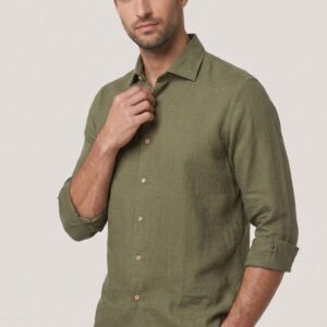 CAMICIA 100 LINO MANICHE LUNGHE 14 CAMICIA 100 LINO MANICHE LUNGHE - Thumbnail Image 2