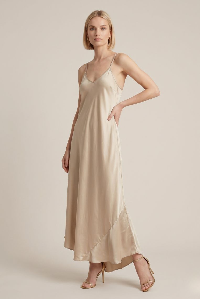 ABITO LUNGO SATIN 6 ABITO LUNGO SATIN - immagine 6