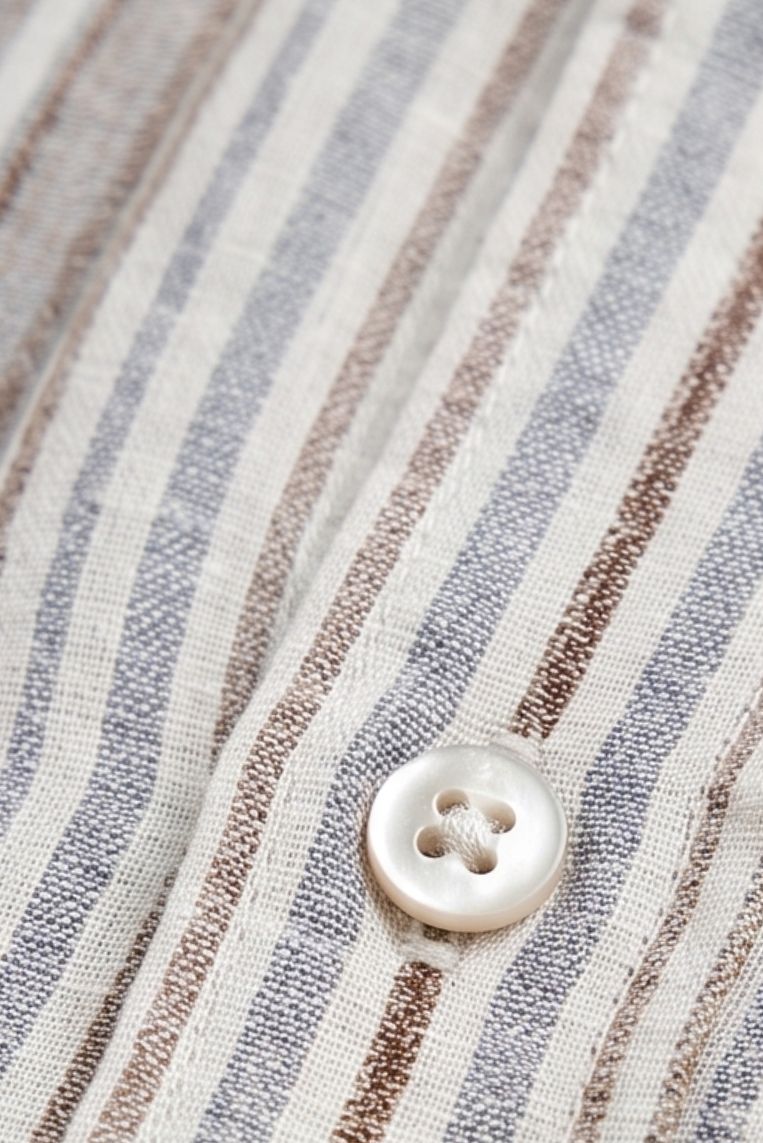 CAMICIA MANICHE CORTE GESSATA MULTICOLOR - immagine 3